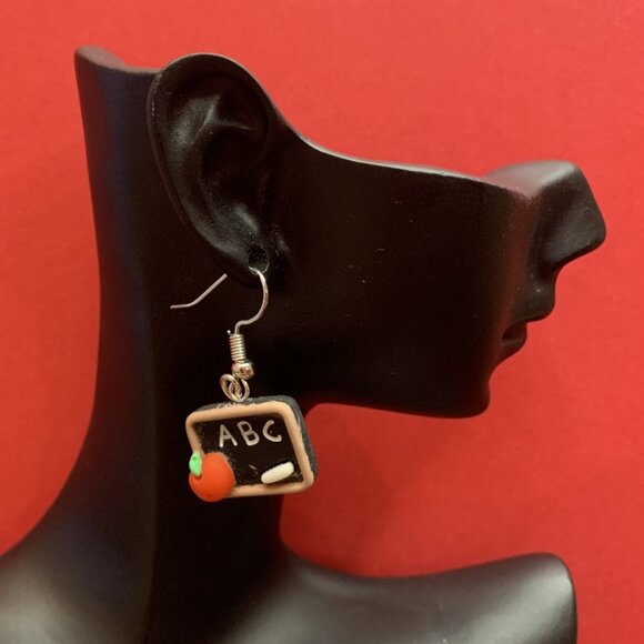 Teacher Earring, Educator Earring, Teacher Appreciation Gift, ABC Earring - Picture 1 of 5